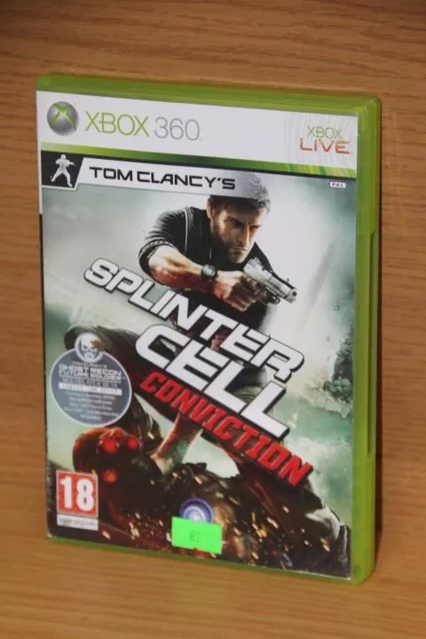 3346 #1. Xbox 360 Tom Clancy's Splinter cell Conviction