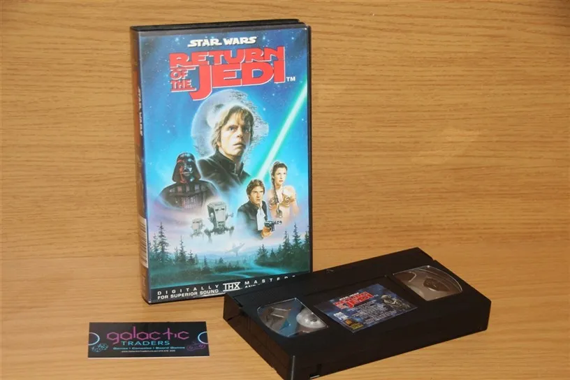 vhs vintage return of the jedi cassette r249 (1). VHS Vintage Star Wars Return of the Jedi Cassette