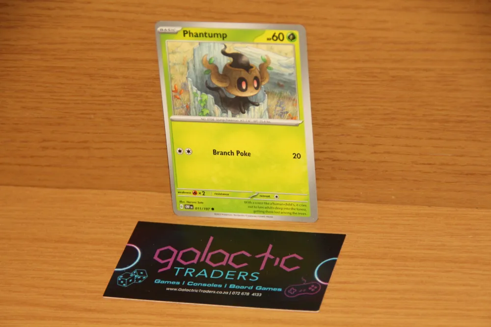 pokemon phantump 011 - 197 foil card tcg card. Pokemon Phantump 011 - 197 Foil Card TCG Card